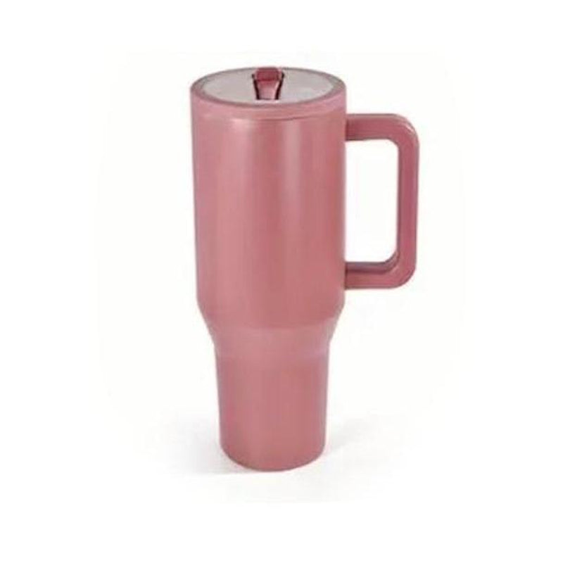 40Oz Solid Color Powder-Coated Tumblers with Leak-Proof Lid & Reusable Straw Double Wall Vacuum Insulated Travel Mugs Bpa-Free & Safe