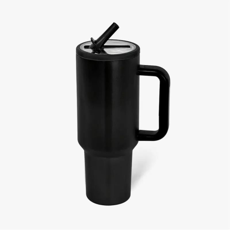40Oz Solid Color Powder-Coated Tumblers with Leak-Proof Lid & Reusable Straw Double Wall Vacuum Insulated Travel Mugs Bpa-Free & Safe