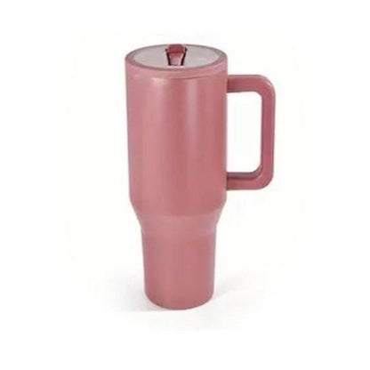 40Oz Solid Color Powder-Coated Tumblers with Leak-Proof Lid & Reusable Straw Double Wall Vacuum Insulated Travel Mugs Bpa-Free & Safe