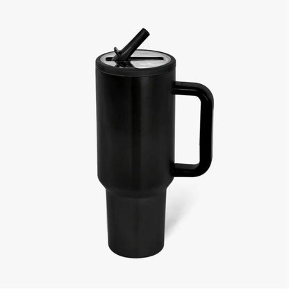 40Oz Solid Color Powder-Coated Tumblers with Leak-Proof Lid & Reusable Straw Double Wall Vacuum Insulated Travel Mugs Bpa-Free & Safe