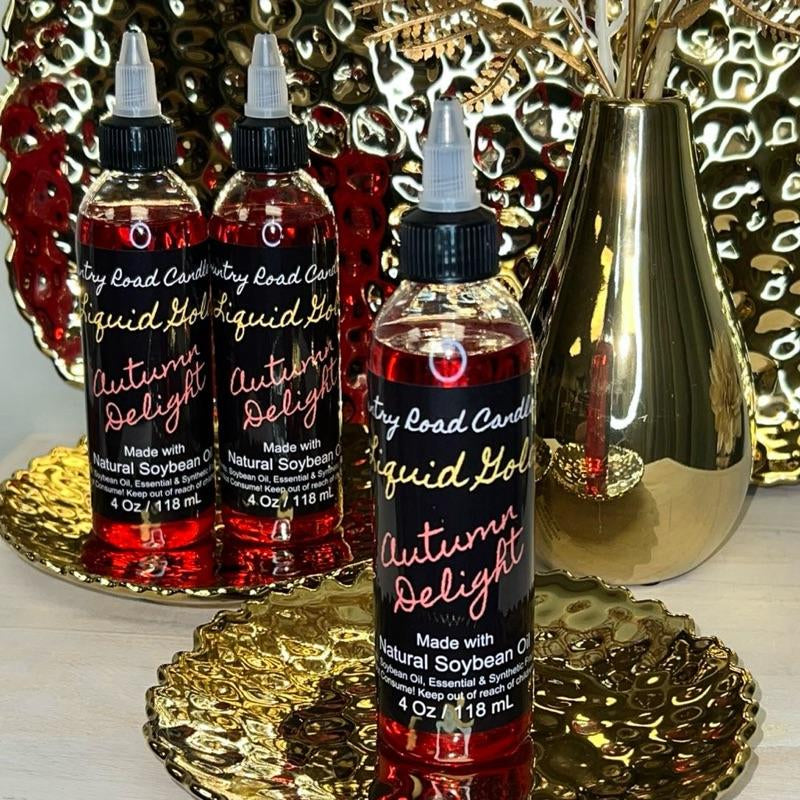 4Oz Fall Liquid Gold Wax Warmer Oil