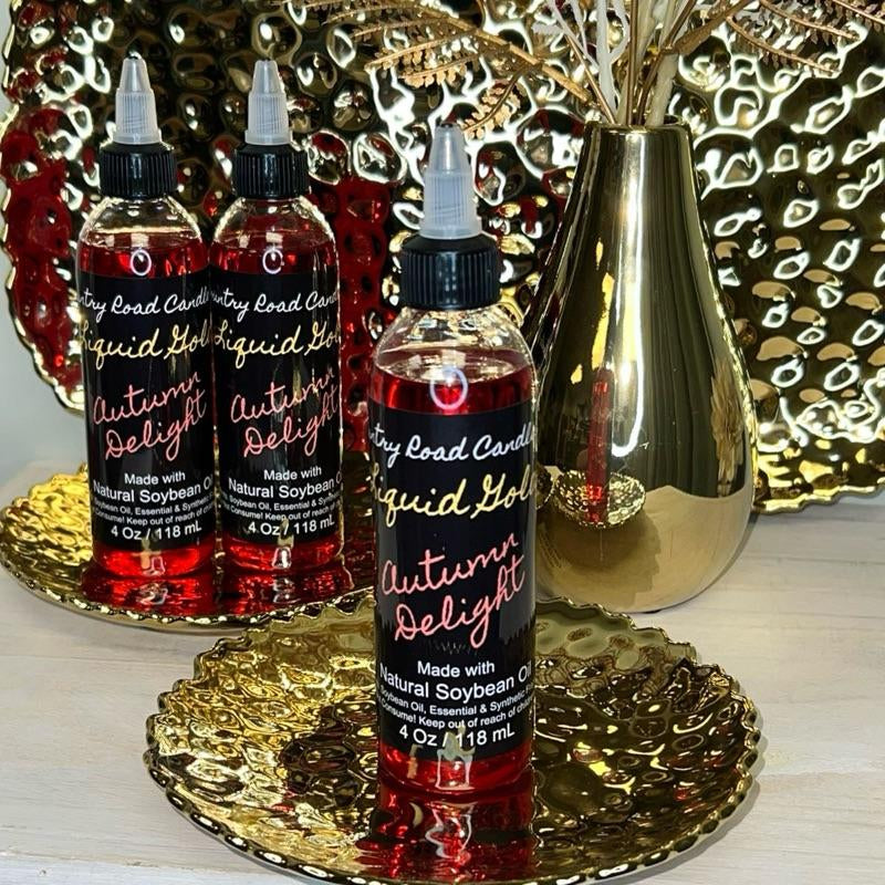 4Oz Fall Liquid Gold Wax Warmer Oil